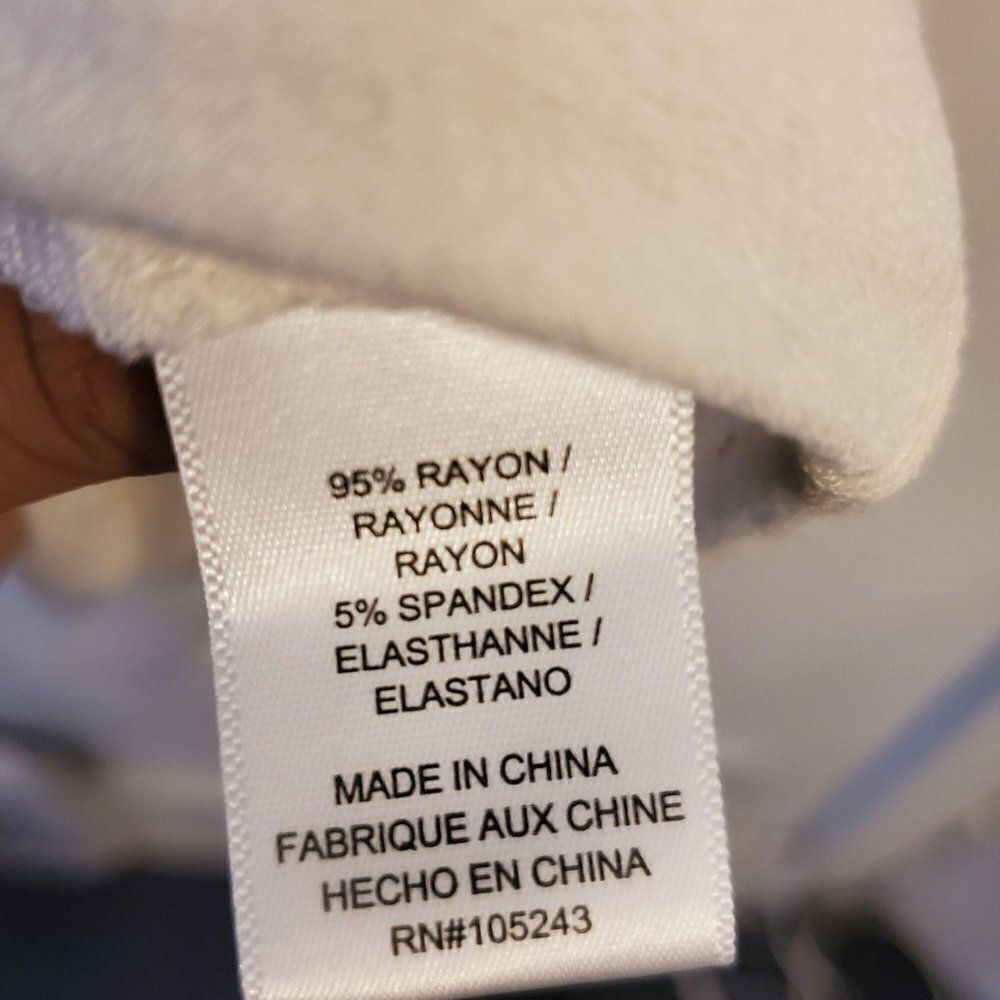 Bobeau Solid Bubble Sleeve Tee White Medium - image 4